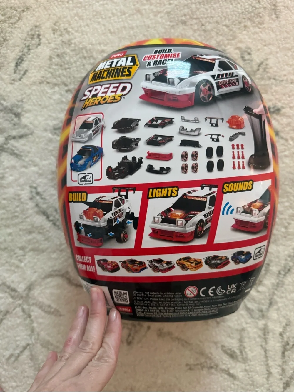 🏎️ ZURU Metal Machines Speed Heroes Surprise Build & Race Car – New & Sealed!